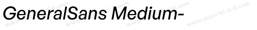 GeneralSans Medium字体转换